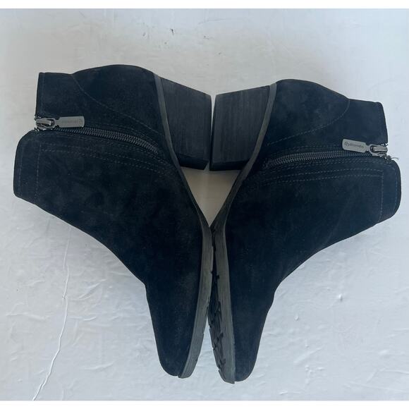 Blondo Valli 2.0 Black Suede Waterproof Zip Ankle Booties 8M - Picture 5 of 12